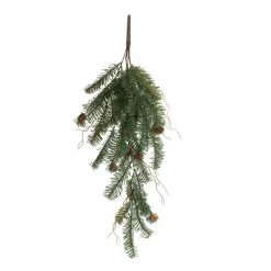 Club Pack Of 12 Green And Brown Pine Cone Artificial Christmas Swags 26"