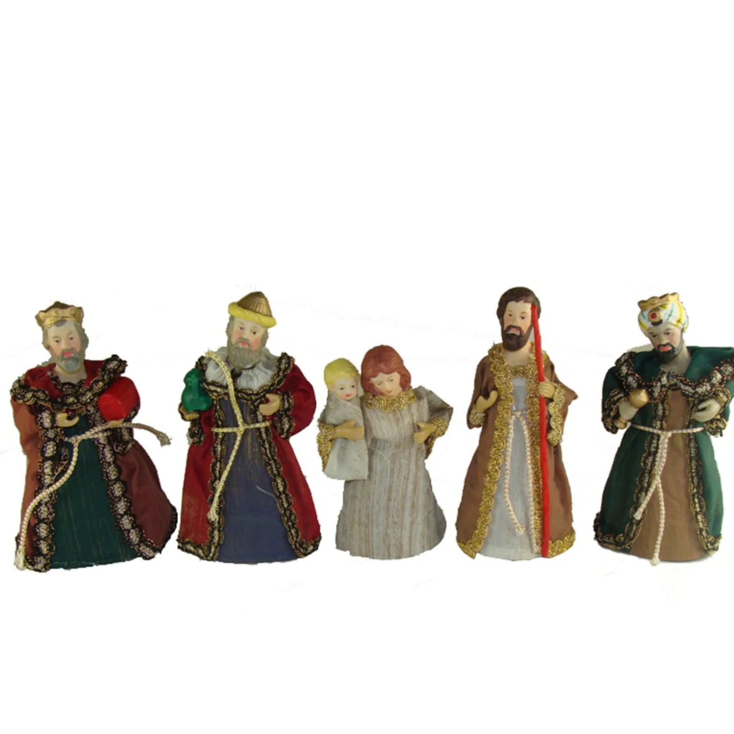 Club Pack Of 120 Holy Family And Wise Men Christmas Nativity Figurines 6"