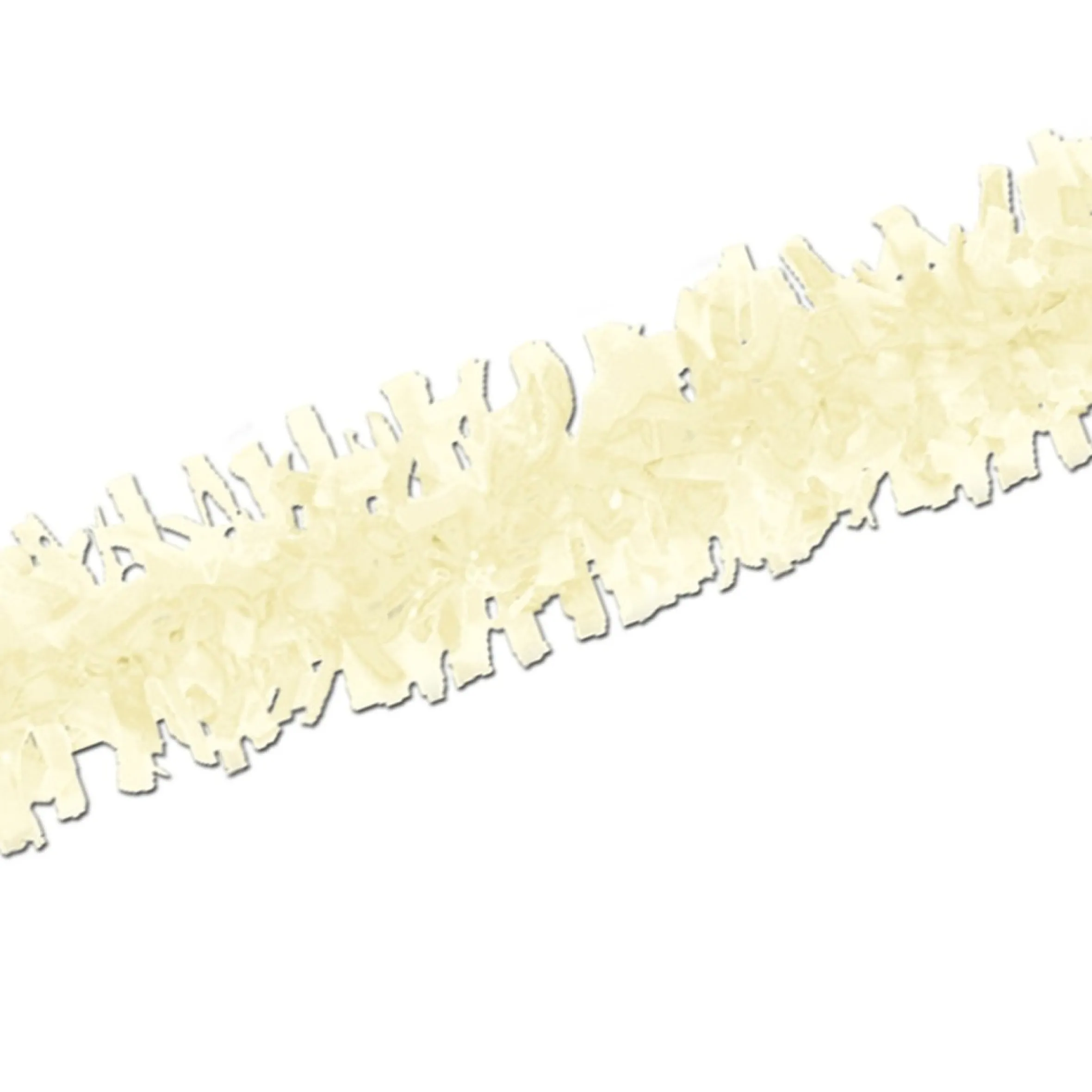 Club Pack Of 24 Ivory Festive Tissue Festooning Decorations 25'