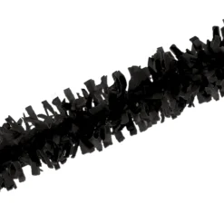 Club Pack Of 24 Jet Black Festive Tissue Festooning Decorations 25'