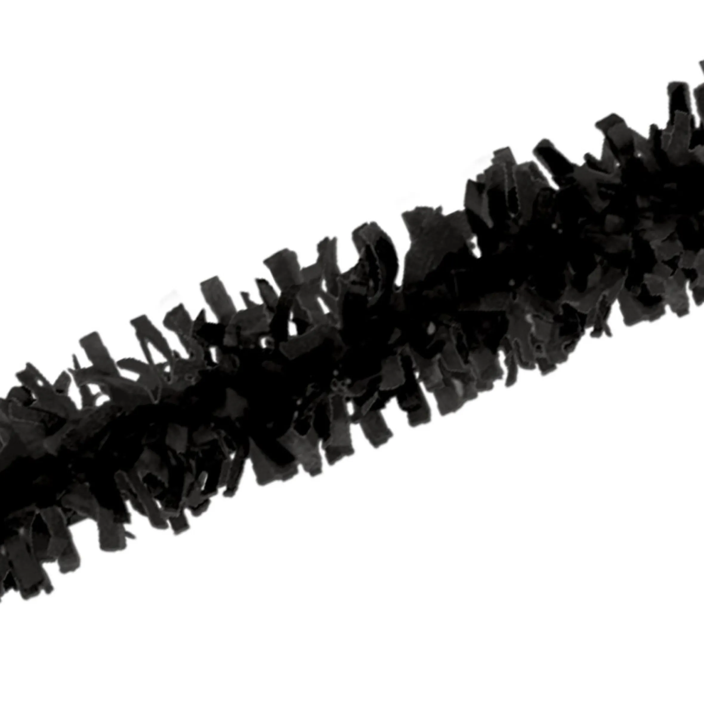 Club Pack Of 24 Jet Black Festive Tissue Festooning Decorations 25'