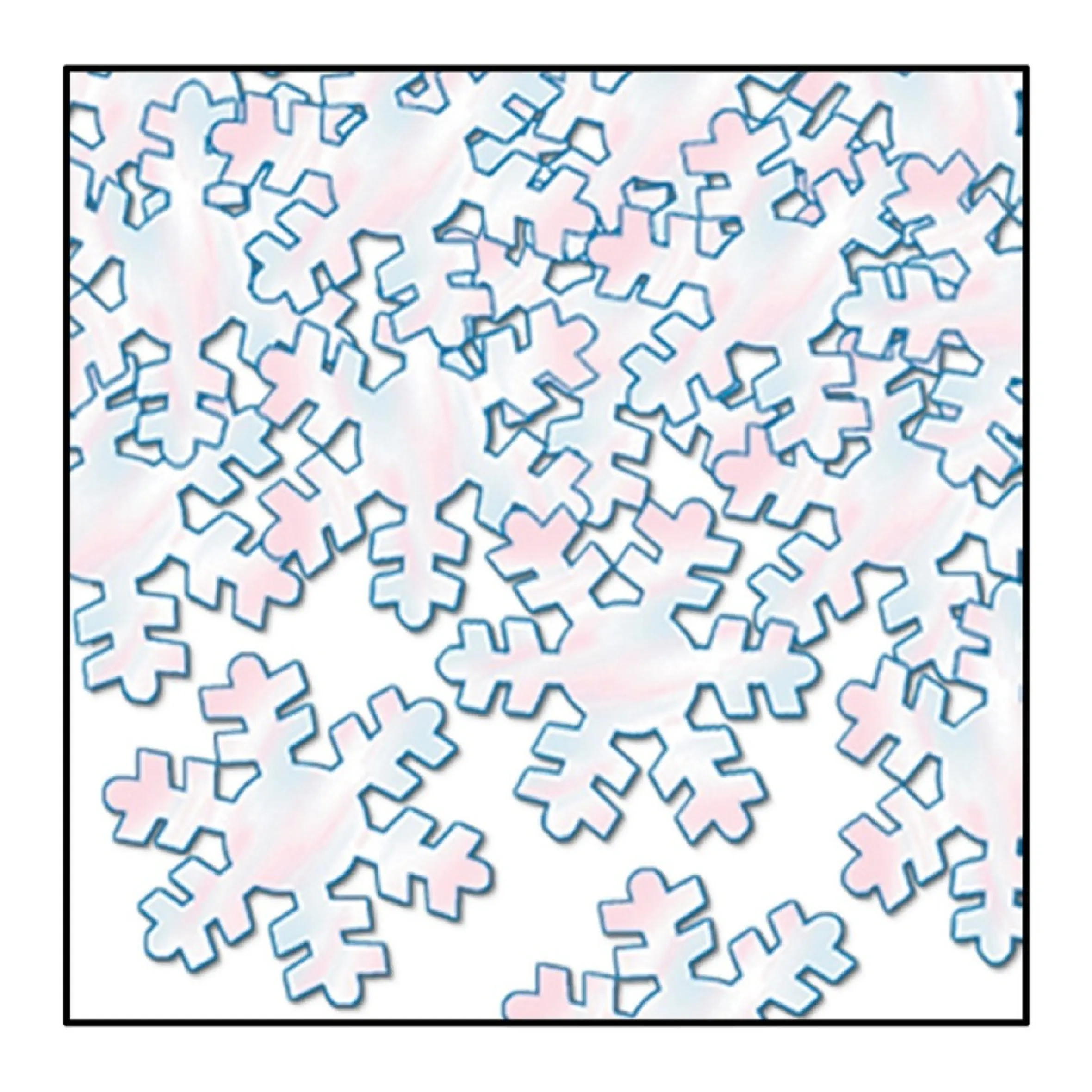 Club Pack Of 12 Opalescent Snowflake Christmas Confetti Bags 1 Oz.