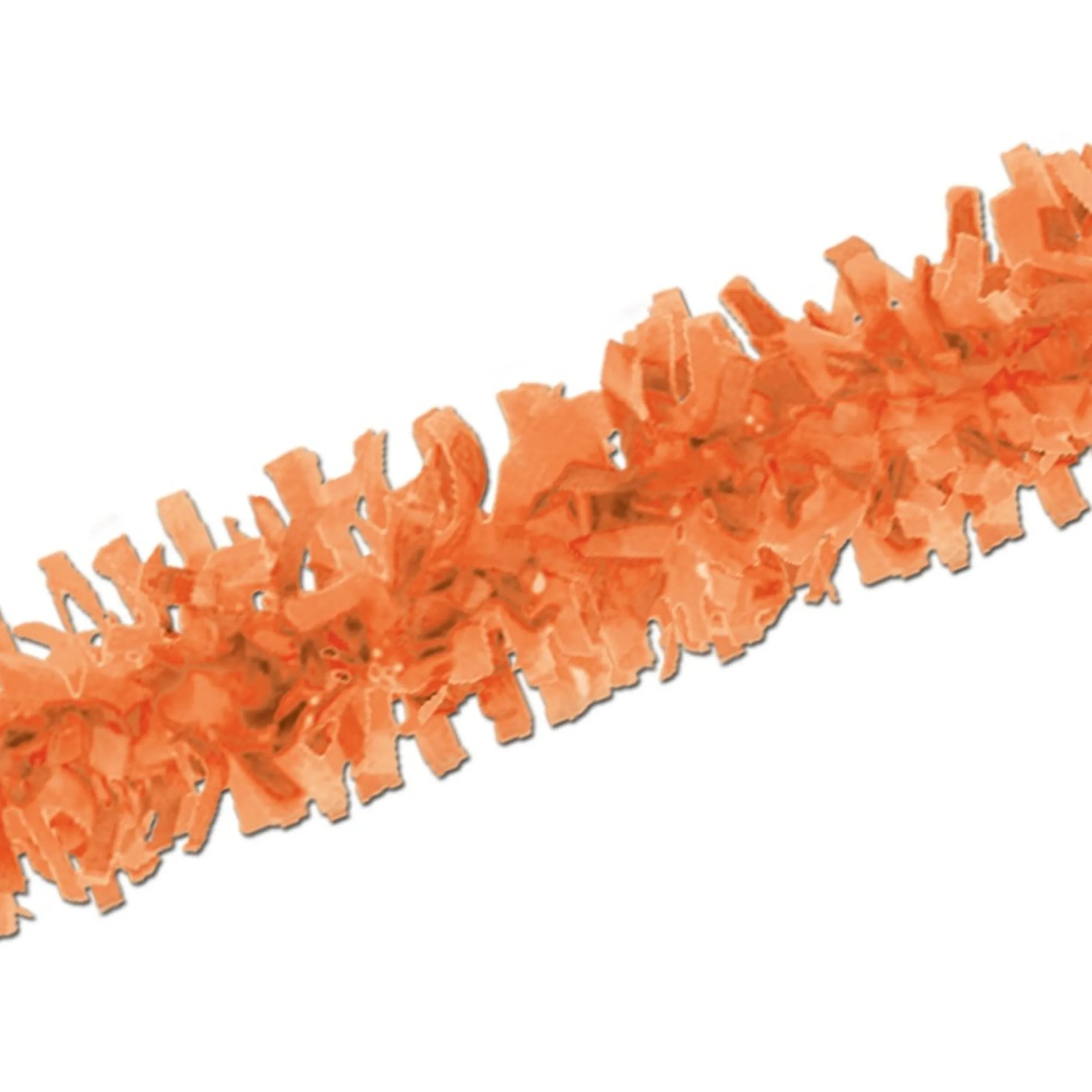 Club Pack Of 24 Orange Festive Tissue Festooning Decorations 25'