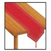 Club Pack Of 12 Red And Gold Printed Bandana Party Table Runners 11'