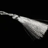 Club Pack Of 40 Shimmering Silver Contemporary Tassels 2.5"