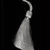 Club Pack Of 40 Shimmering Silver Contemporary Tassels 4"