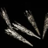 Club Pack Of 48 Silver Contemporary Small Crown Cording Caps 0.25"