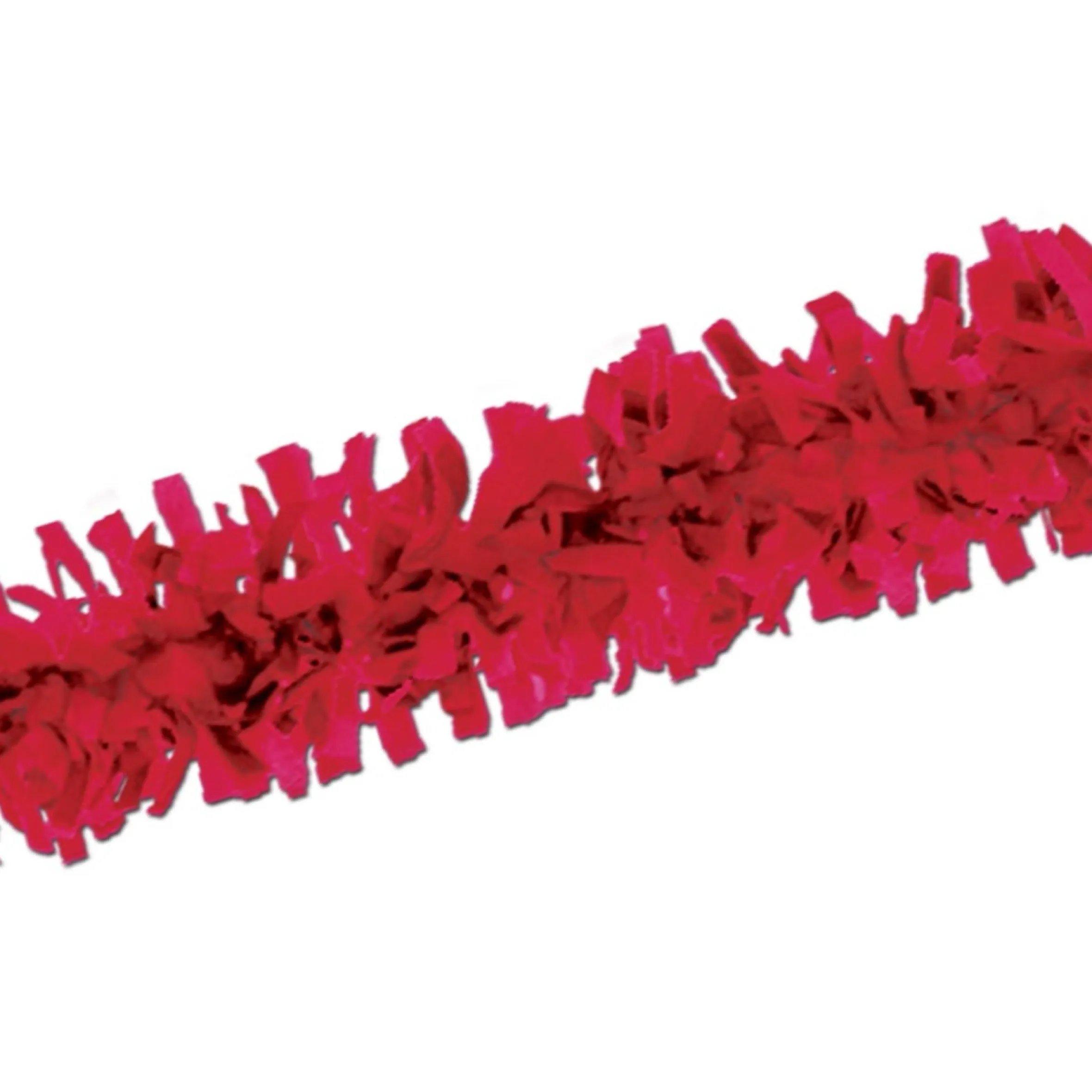Club Pack Of 24 Vibrant Red Festive Tissue Festooning Decorations 25'