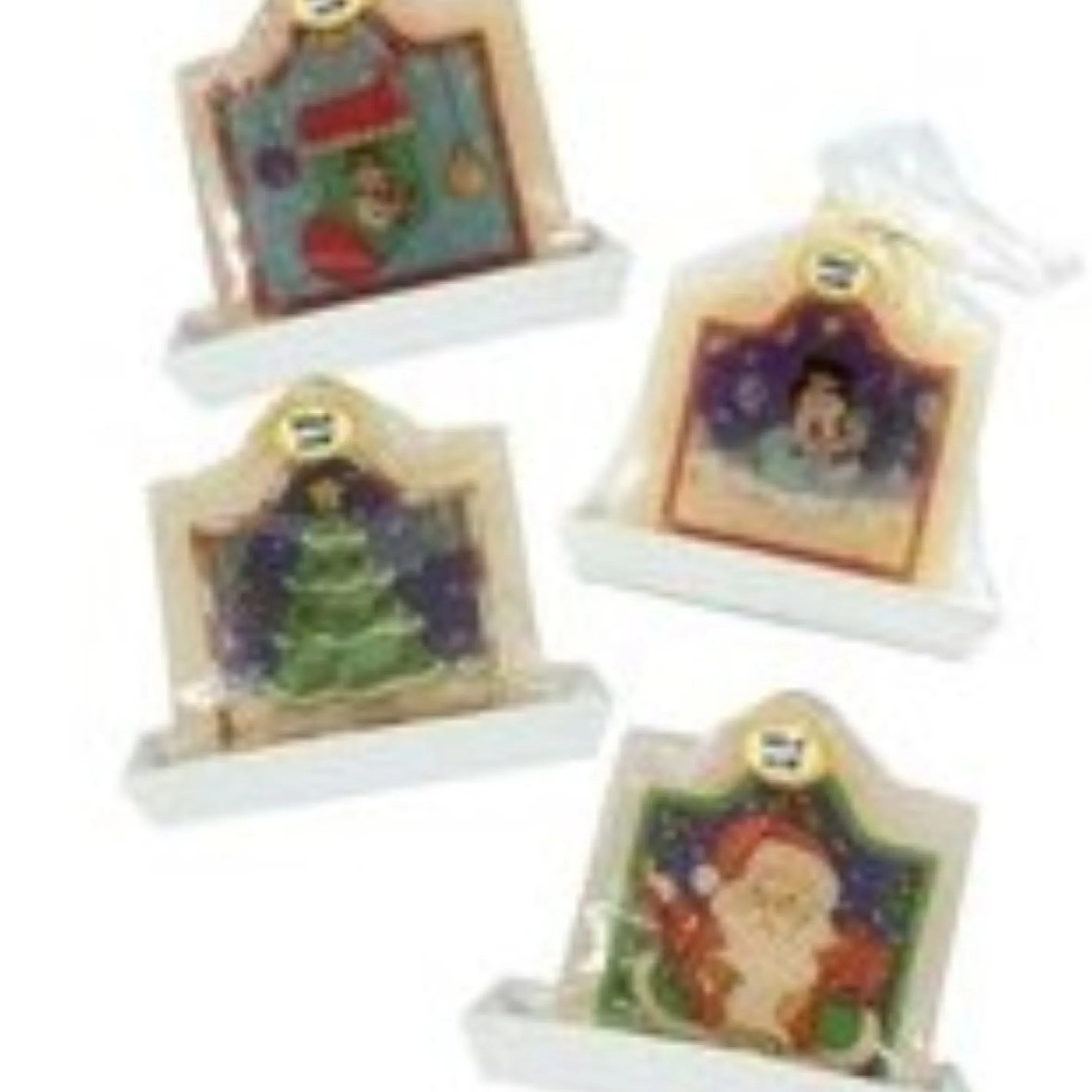 Club Pack Of 72 White And Green Santa Claus Christmas Candles 4.25"