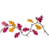 35-Count Fall Harvest Leaves Mini Light Garland Set, 8.75Ft Brown Wire