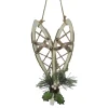 12" Cream Colored Snowshoe Christmas Wall Decoration