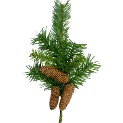 15" Dakota Red Pine Artificial Christmas Craft Spray With Pine Cones