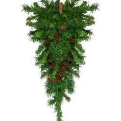 34" Dakota Red Pine Artificial Christmas Swag With Pine Cones - Unlit