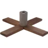 Dark Wood Adjustable Artificial Christmas Tree Stand - For Trees Up To 7.75Ft Tall