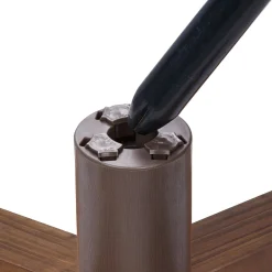 Dark Wood Adjustable Artificial Christmas Tree Stand - For Trees Up To 7.75Ft Tall