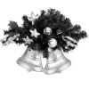 18" Decorated Black Pine Artificial Christmas Swag With Bells