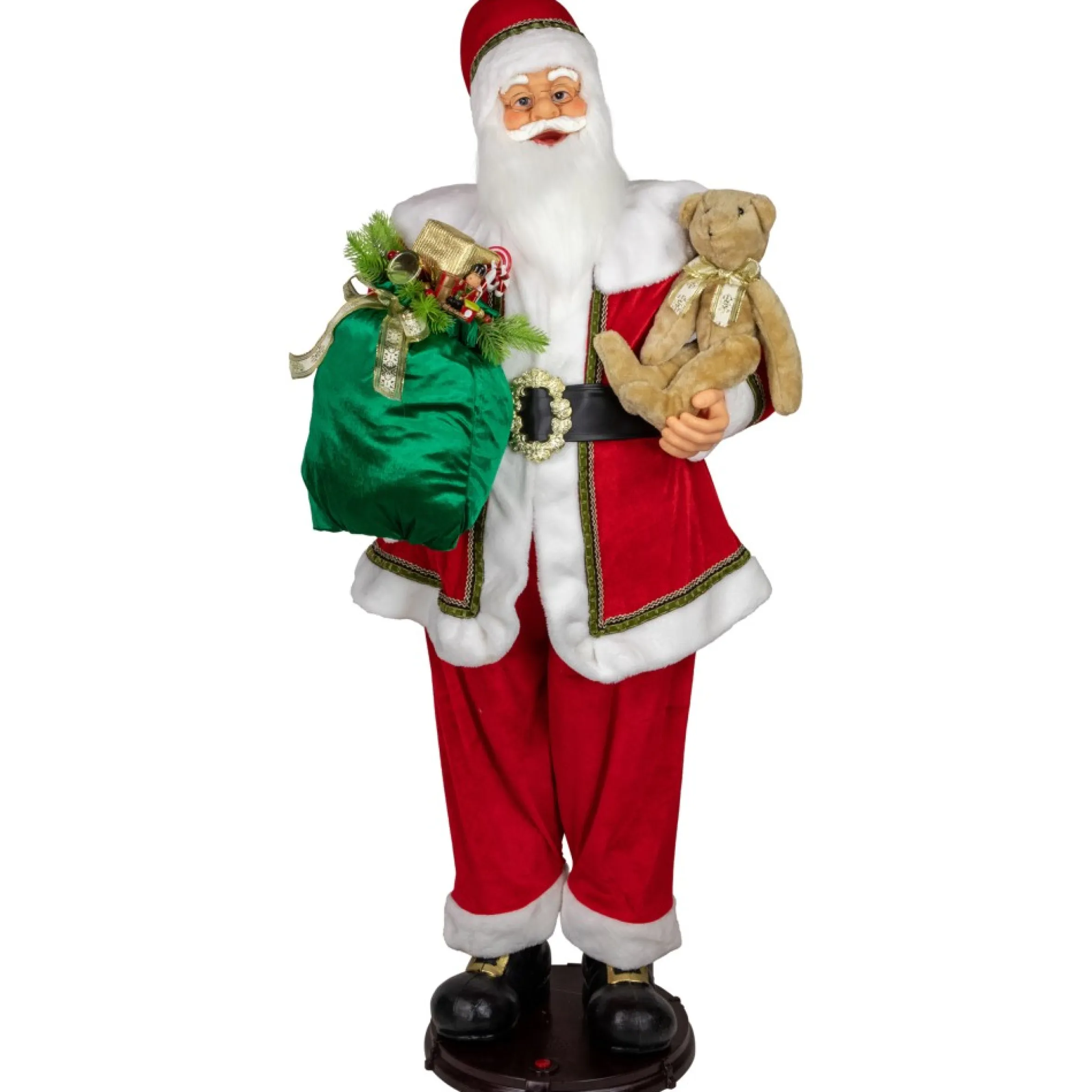 5' Deluxe Traditional Animated And Musical Dancing Santa Claus Christmas Figure