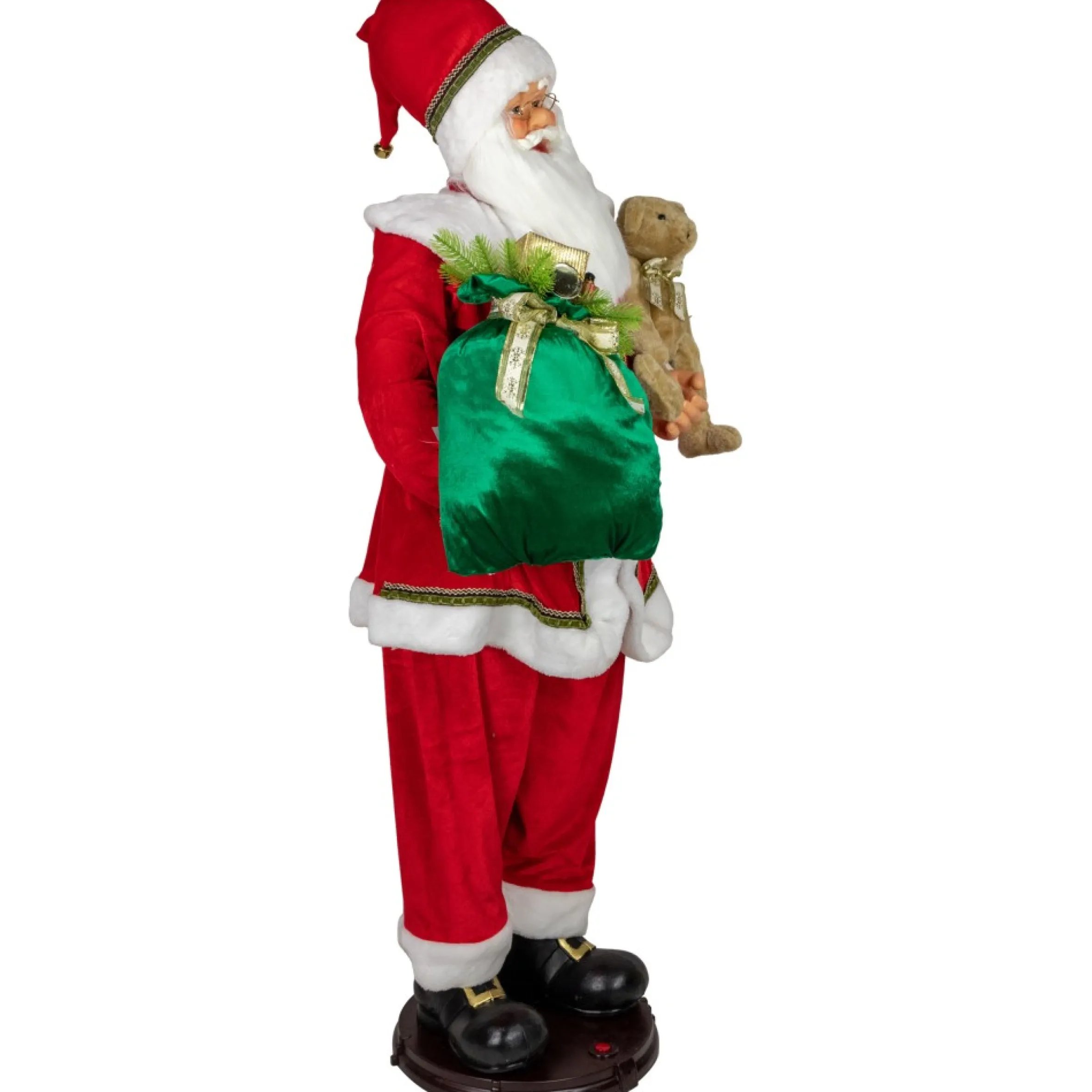 5' Deluxe Traditional Animated And Musical Dancing Santa Claus Christmas Figure