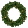 18" Deluxe Windsor Pine Artificial Christmas Wreath - Clear Lights