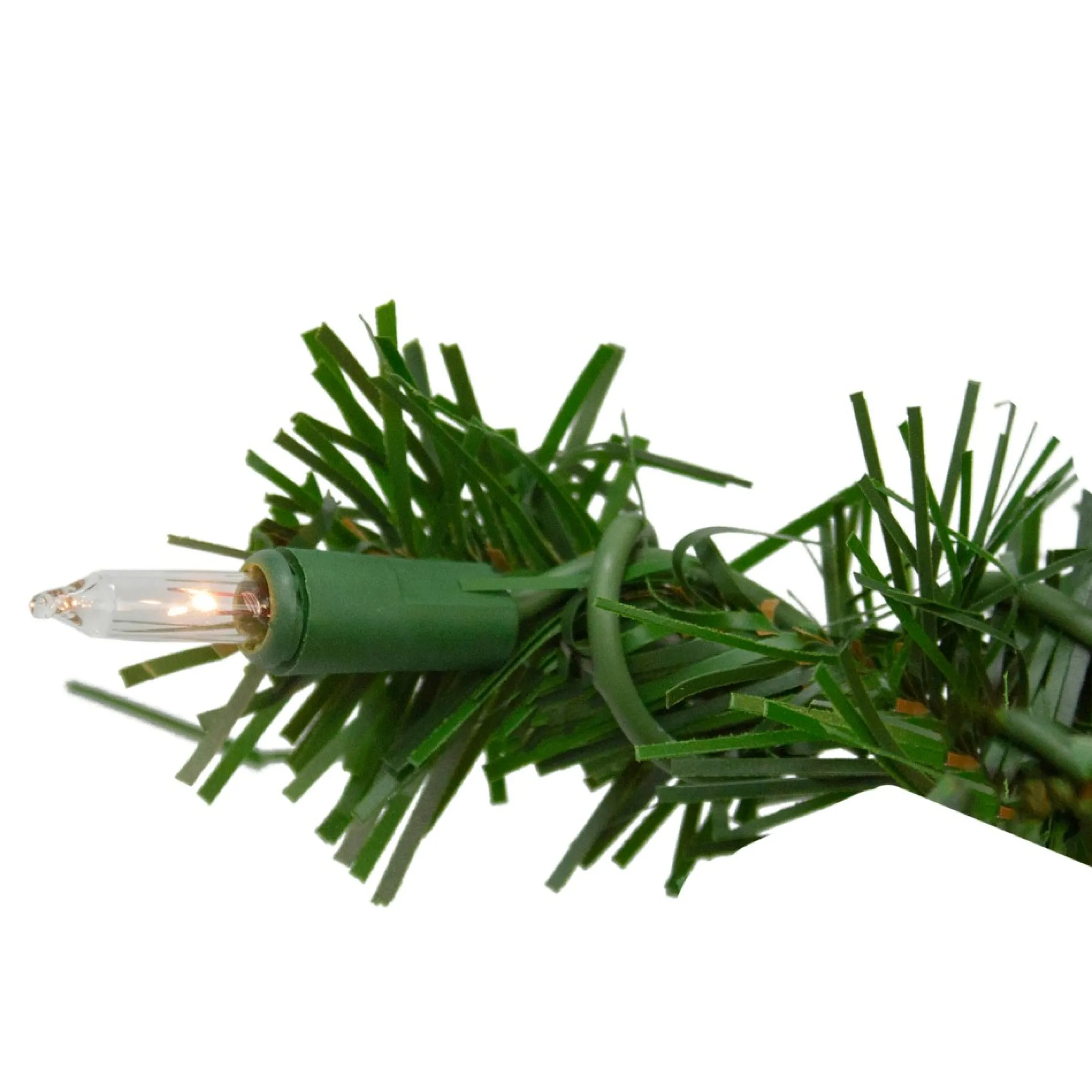 18" Deluxe Windsor Pine Artificial Christmas Wreath - Clear Lights