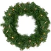 Deluxe Windsor Pine Artificial Christmas Wreath - 16-Inch, Clear Lights