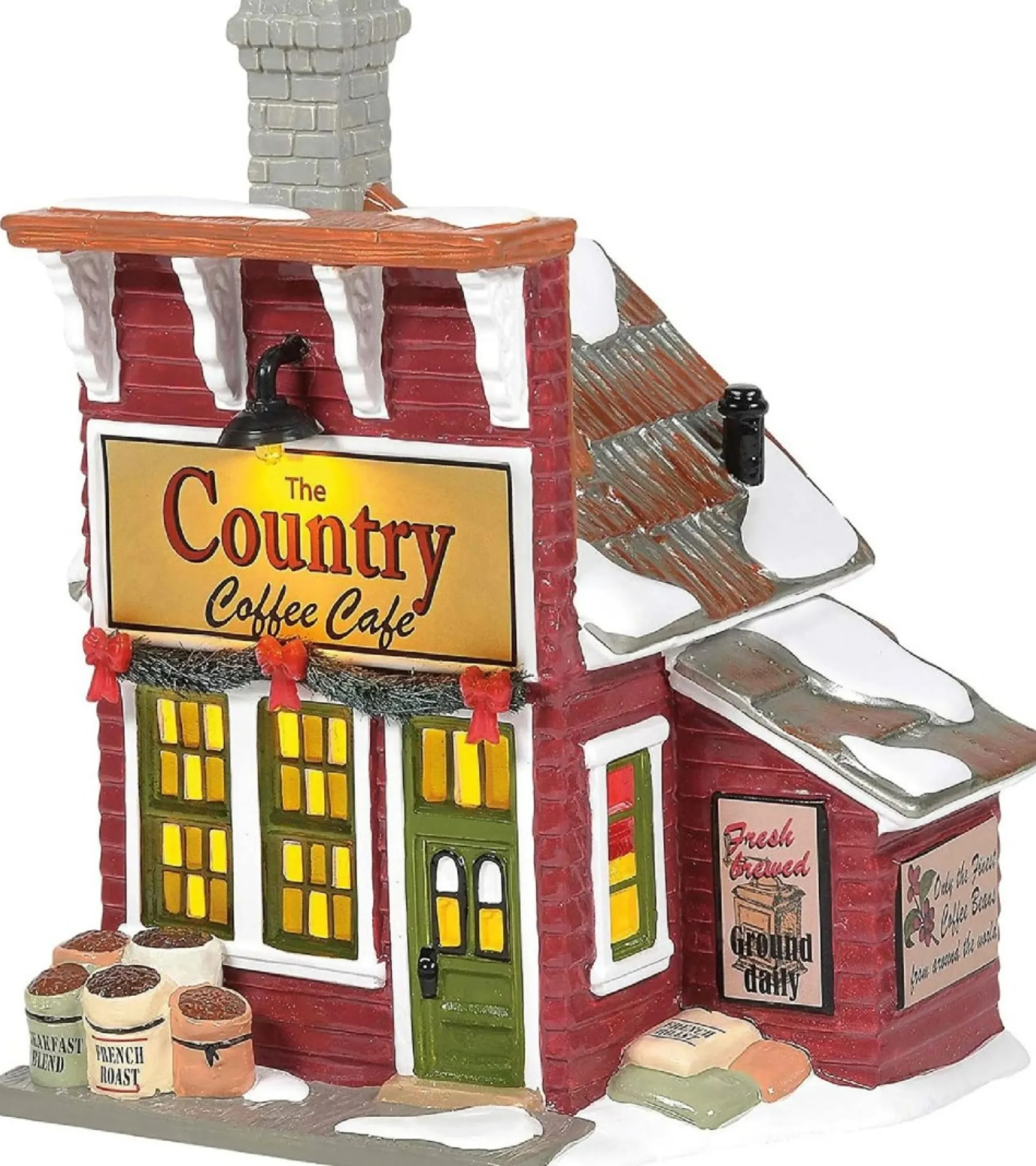 Department 56 The Country Coffee Cafe Lighted Building #6006977