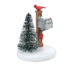 Dept 56 Cardinal Christmas Mailbox
