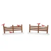 Dept 56 Cardinals On Fence Christmas Village Decoration