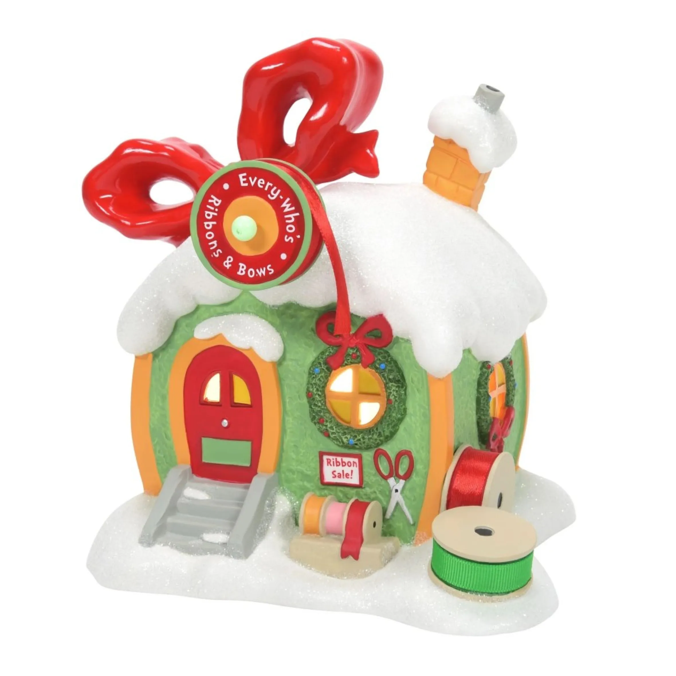 Dept 56 Dr Seuss Grinch Every Who's Ribbon & Bows Christmas Decoration #6009728