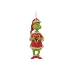 Dept 56 Grinch Holding Candy Cane Christmas Ornament