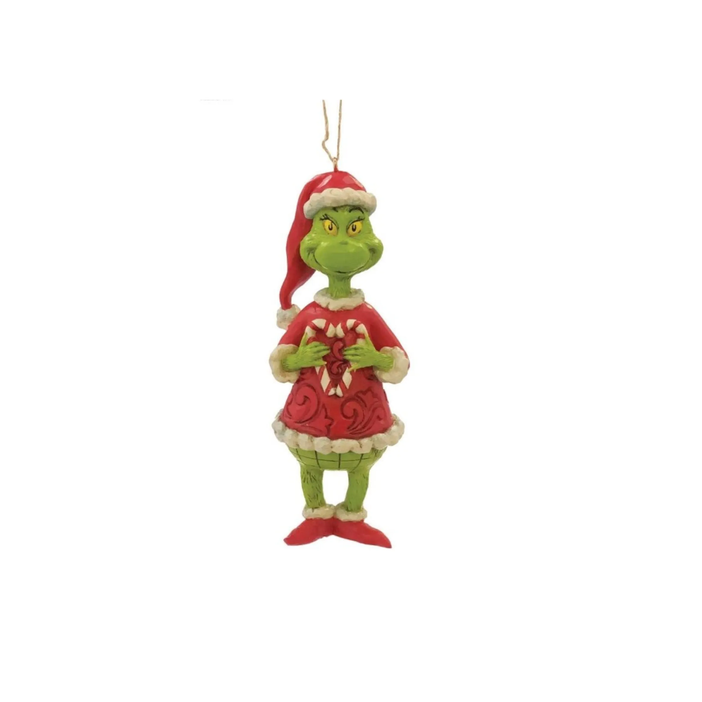 Dept 56 Grinch Holding Candy Cane Christmas Ornament