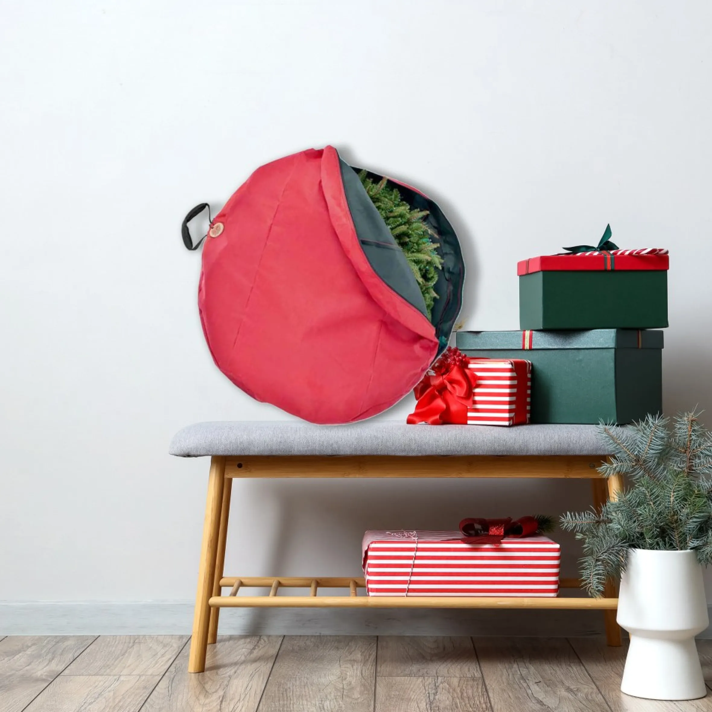 Direct Suspend Hanging Christmas Wreath Storage Bag - Fits Up To 36 Wreath