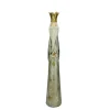 24" Distressed Silver And Gold King Melchior Wise Man Christmas Nativity Figure