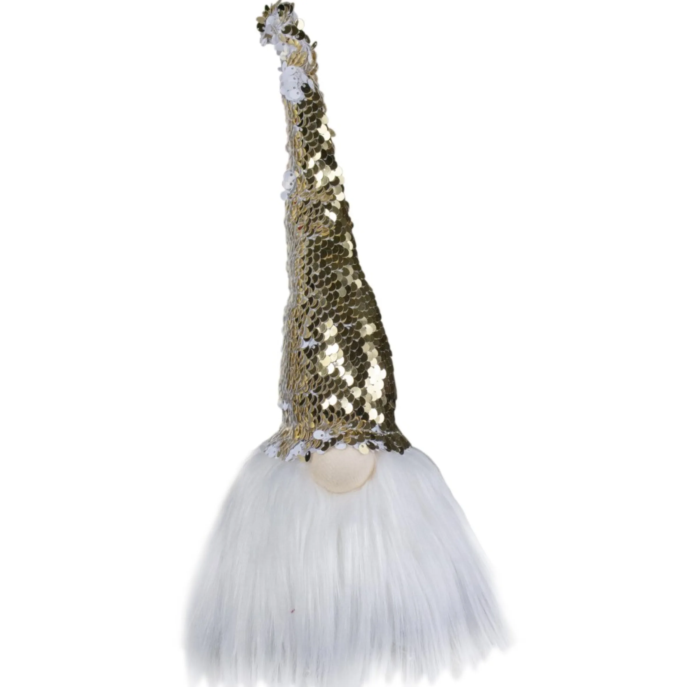 12" Elf Silver And Gold Sequin Hat Tabletop Christmas Decoration