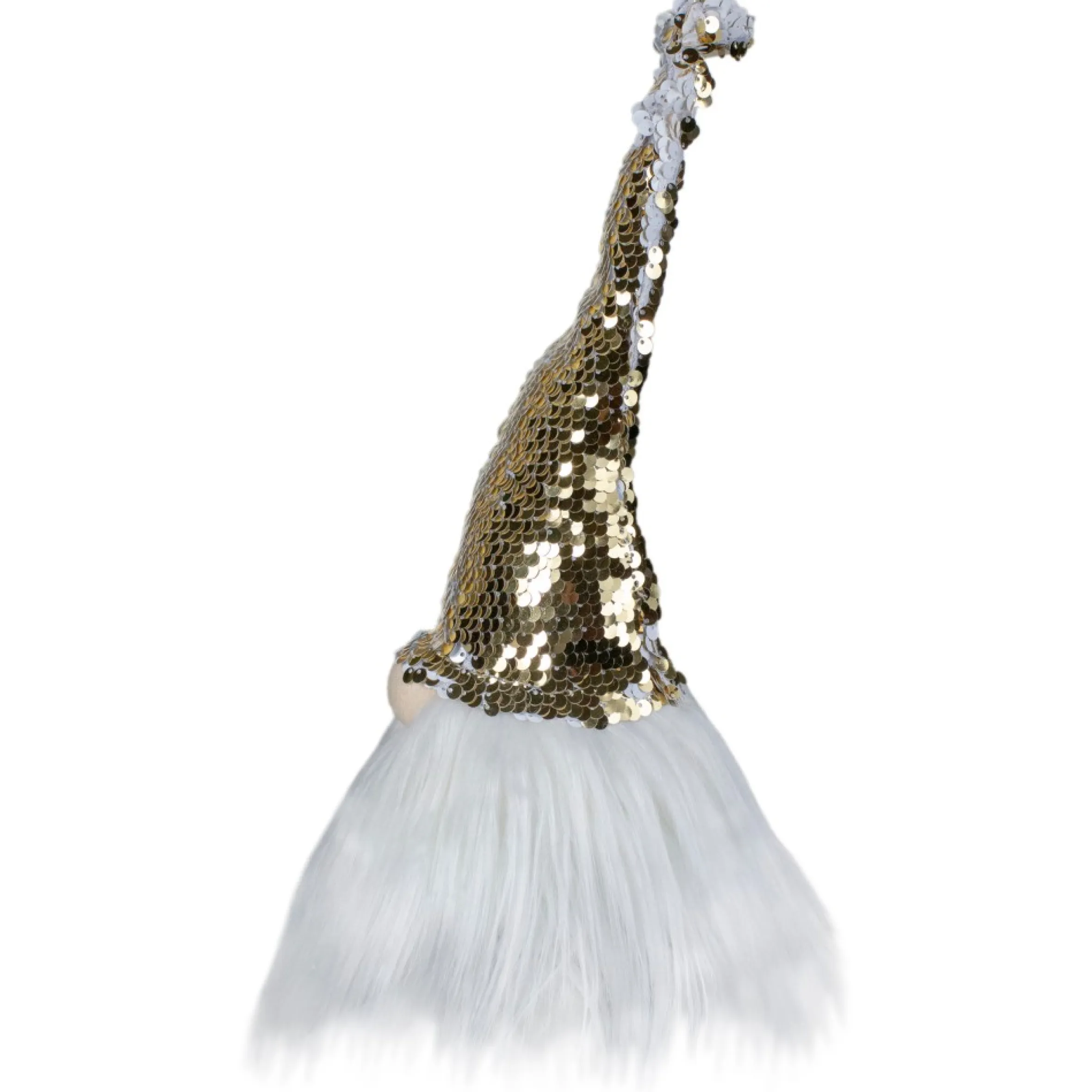 12" Elf Silver And Gold Sequin Hat Tabletop Christmas Decoration