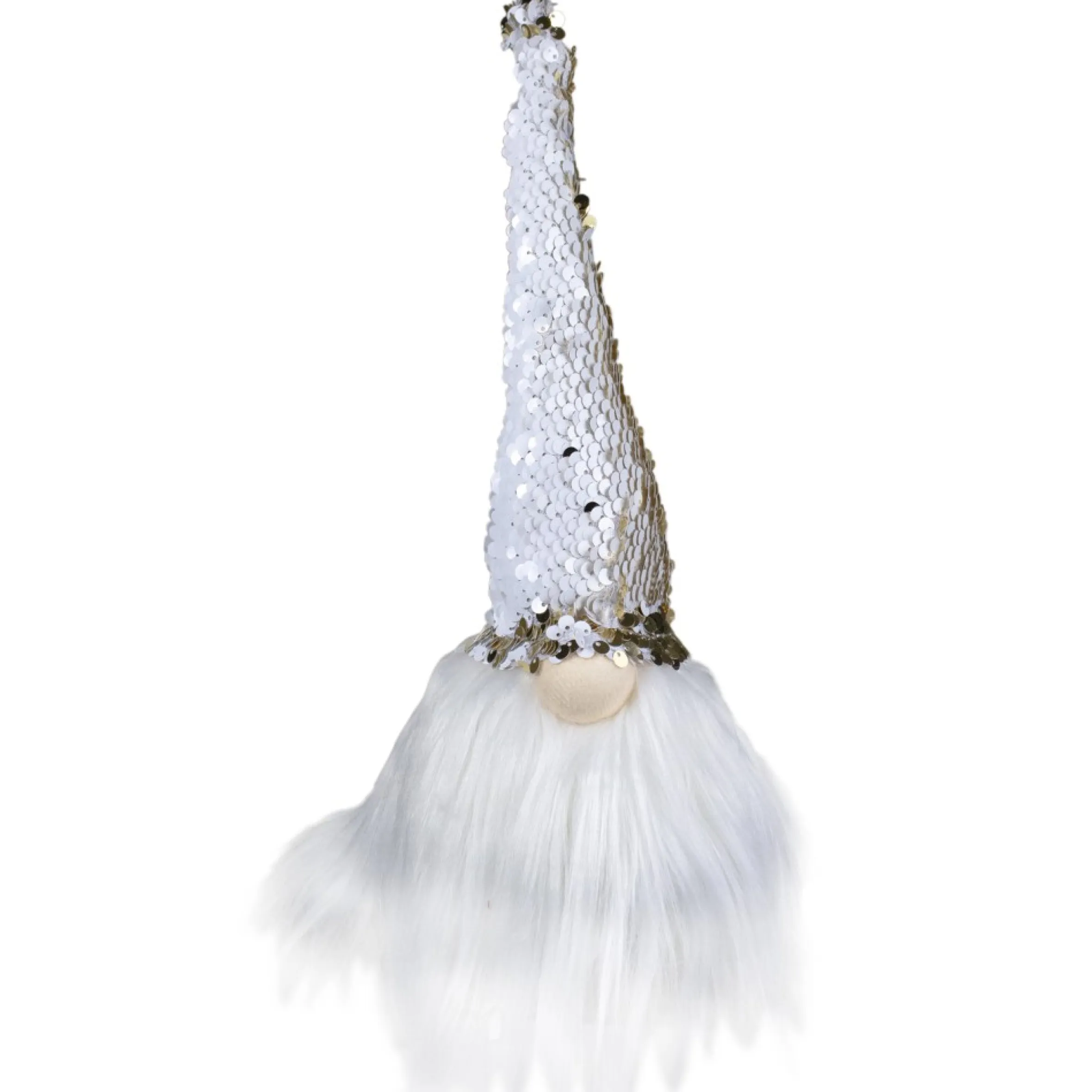 12" Elf Silver And Gold Sequin Hat Tabletop Christmas Decoration