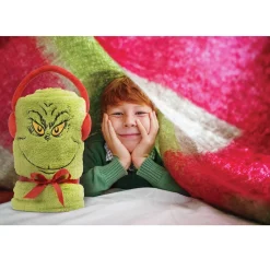 Enesco The Grinch Snowthrow Christmas Throw Blanket