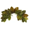 35" Fall Magnolia Leaf Artificial Swag, Unlit