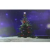 Fiber Optic And Led Lighted Color Changing Christmas Tree Canvas Wall Art 23.5" X 15.5"