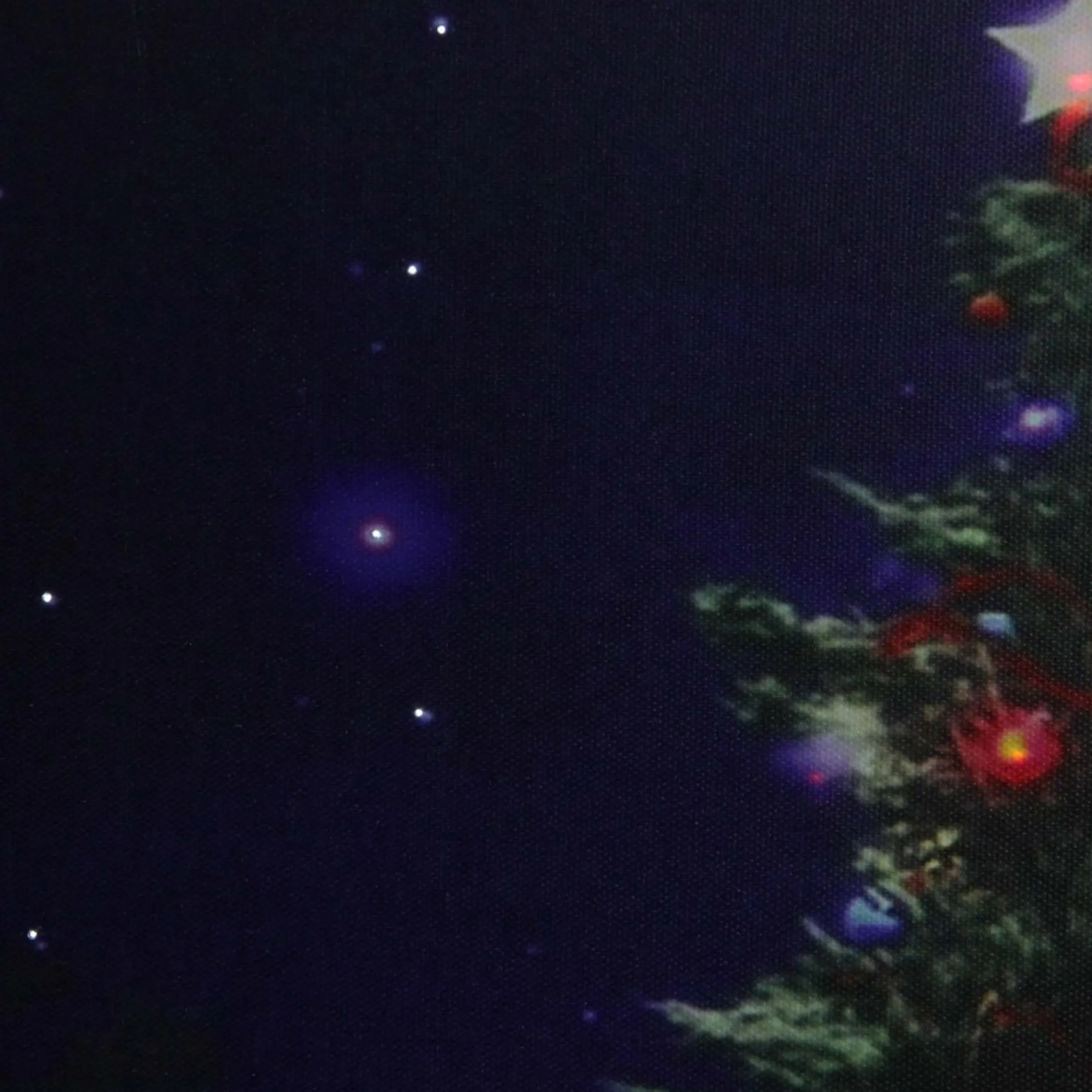 Fiber Optic And Led Lighted Color Changing Christmas Tree Canvas Wall Art 23.5" X 15.5"