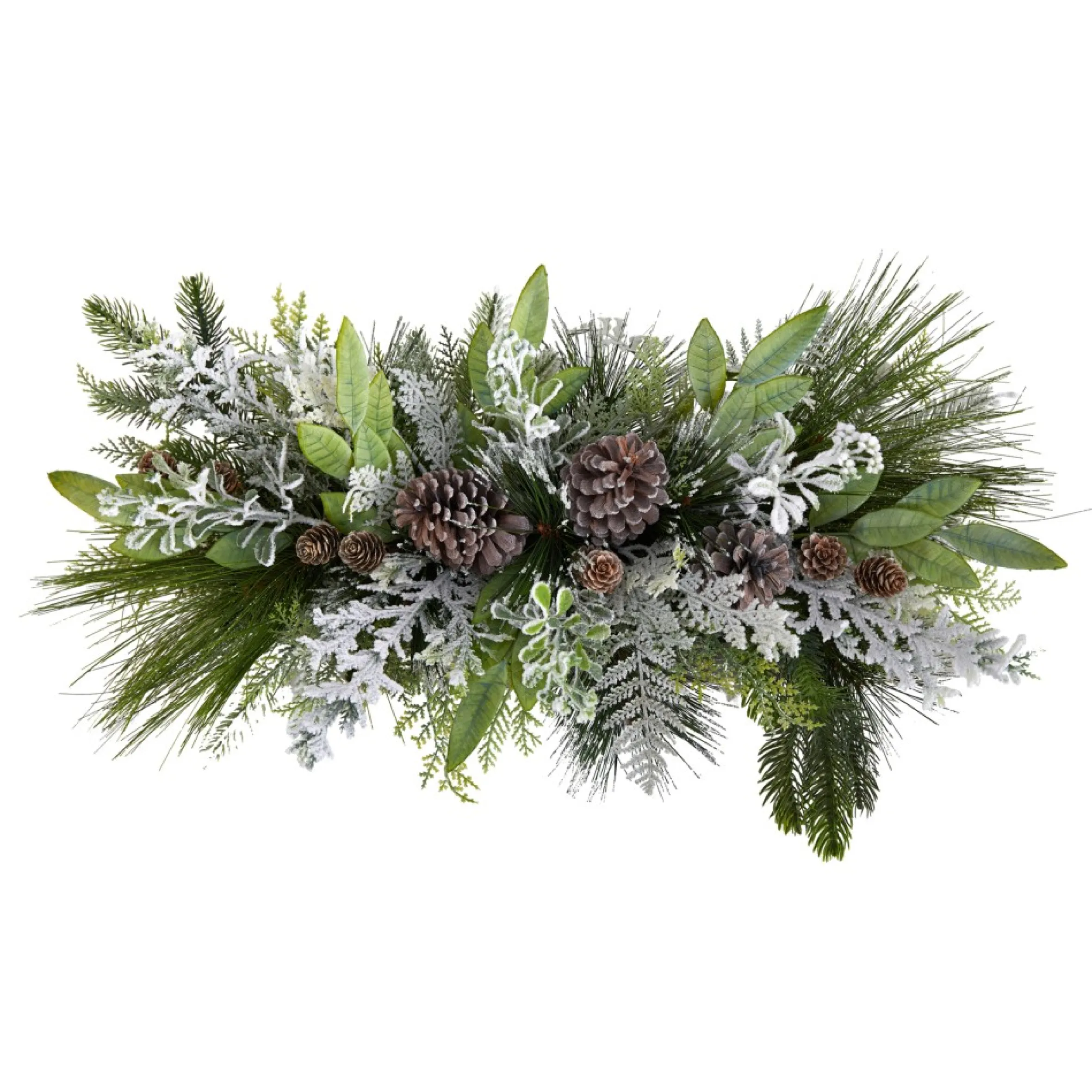 26" Flocked Artificial Christmas Arrangement