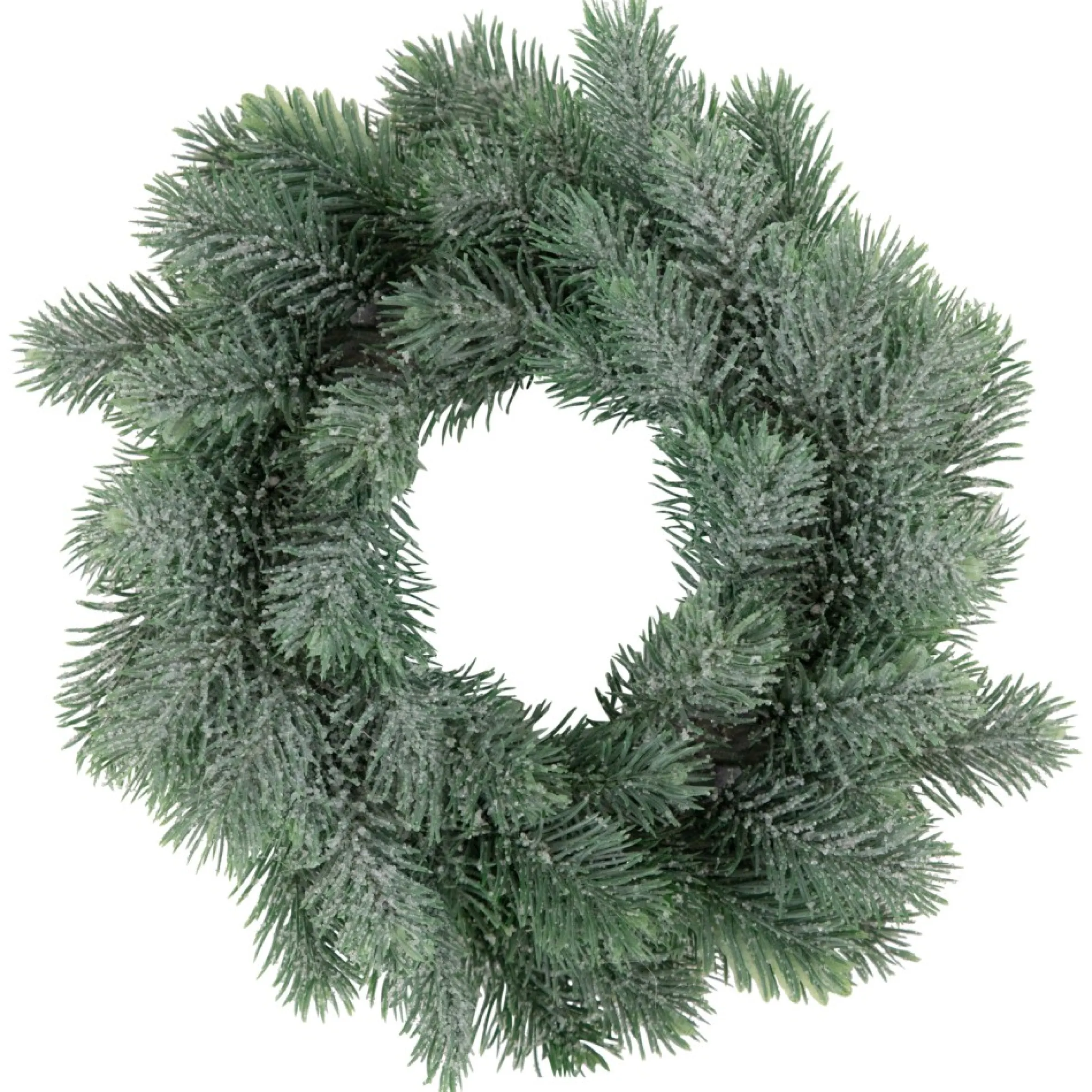 10" Frosted Pine Traditional Christmas Wreath