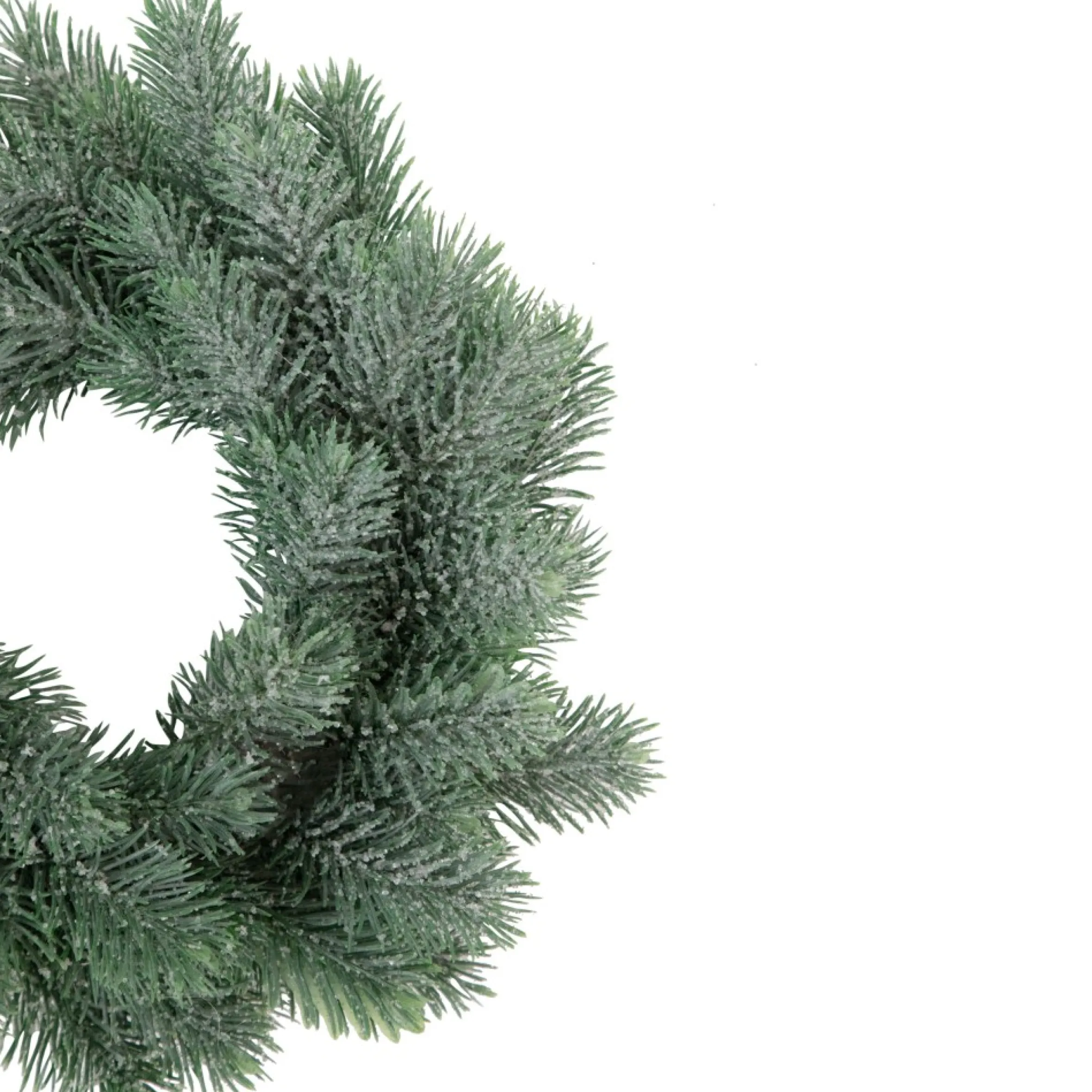 10" Frosted Pine Traditional Christmas Wreath