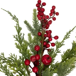 20" Frosted Red Berry Artificial Christmas Branch Spray