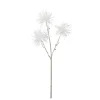 17" Frosted White Spiky Floral Winter Christmas Stem