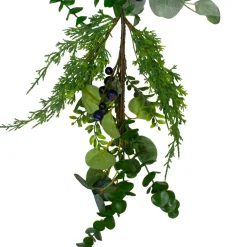 5Ft Blueberry Eucalyptus Pine Artificial Christmas Garland - Unlit