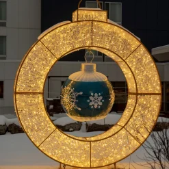 11.8Ft Lighted Commercial Grade Led Christmas Ornament Display Decoration