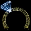 5Ft Lighted Commercial Grade Led Diamond Ring Outdoor Display Decoration