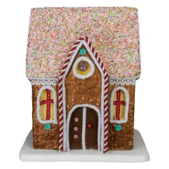 14.5" Gingerbread Kisses Christmas Gingerbread House