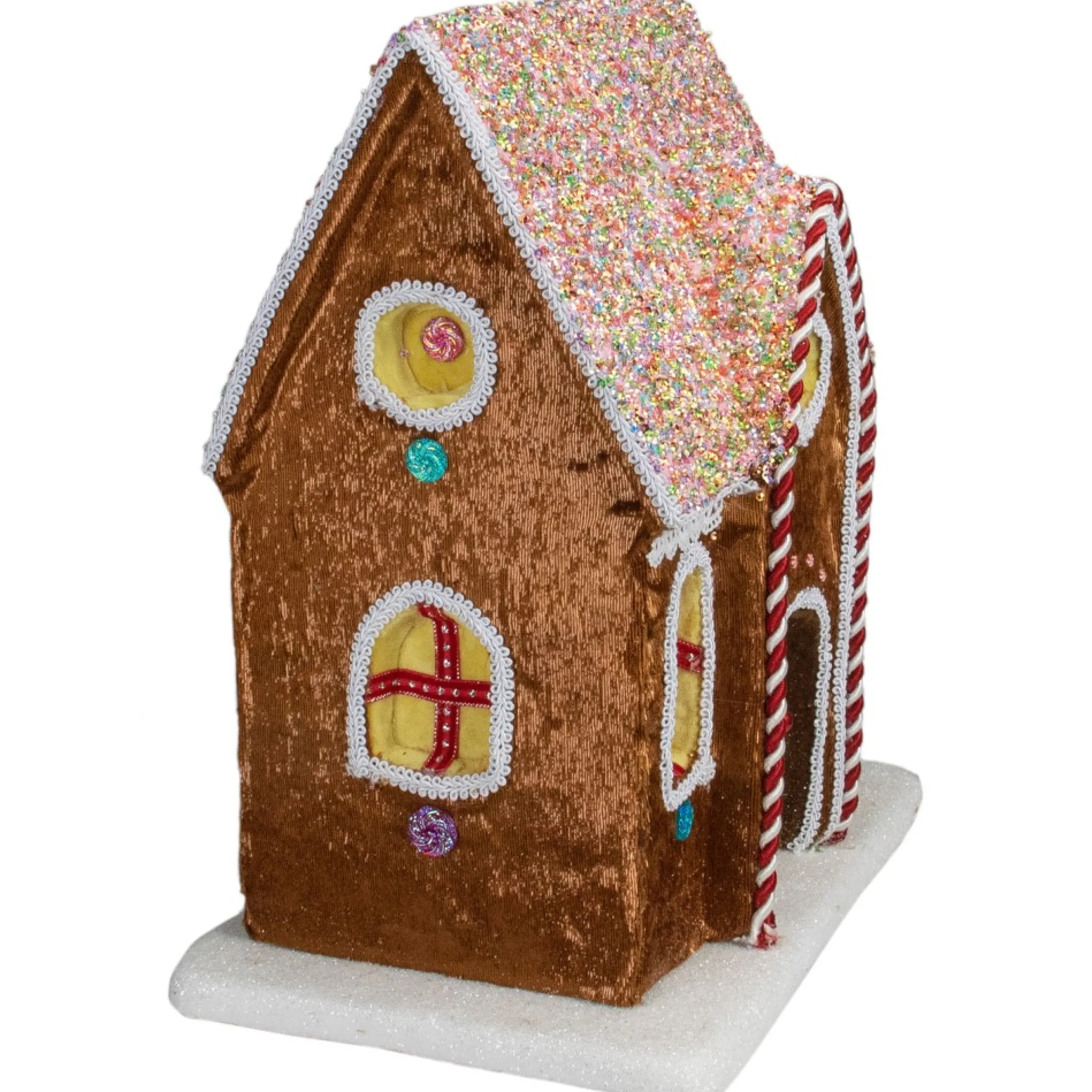 14.5" Gingerbread Kisses Christmas Gingerbread House